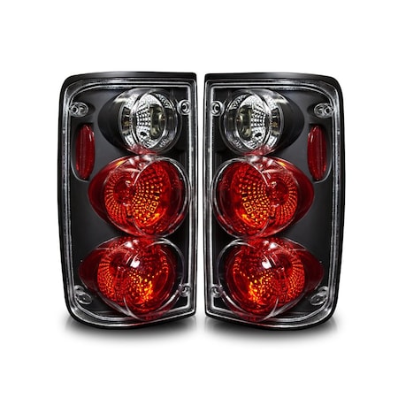 Winjet Altezza Tail Lights - Black / Clear CTWJ-0045-BC